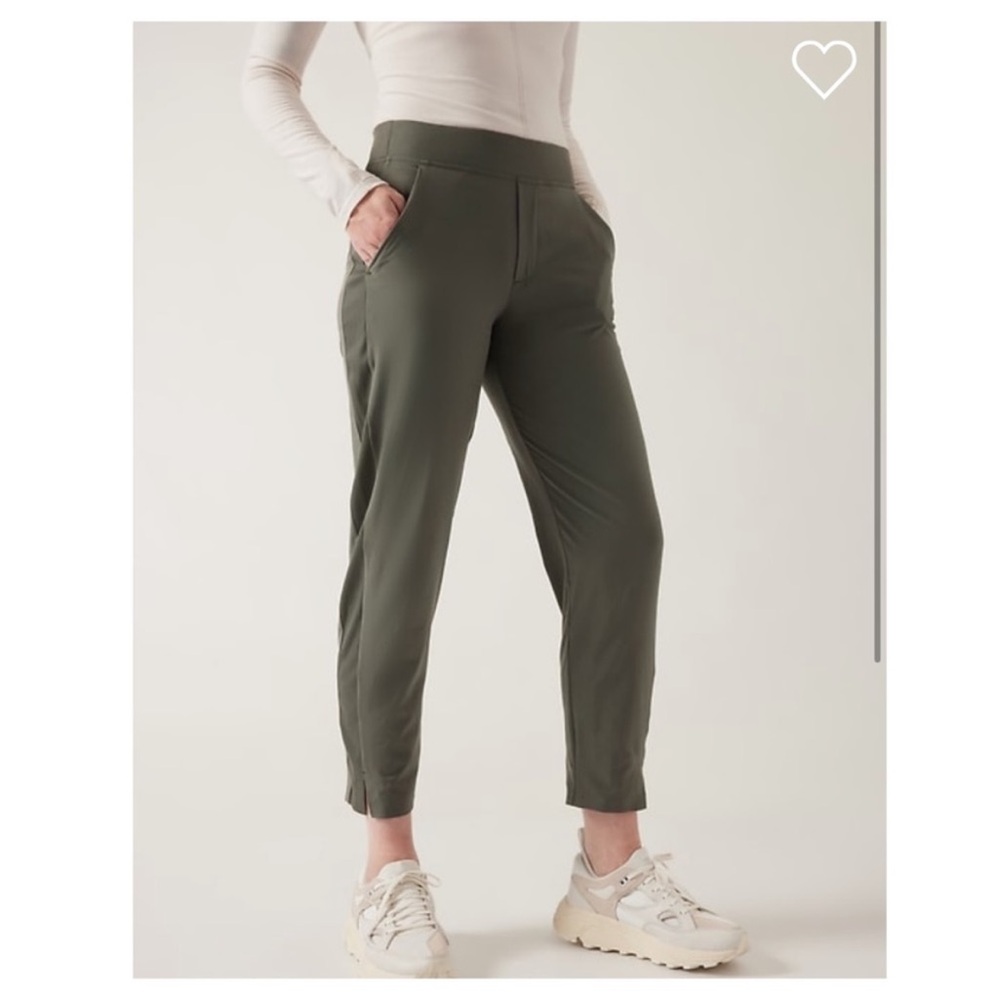 Athleta Brooklyn Ankle Pant - Olive Green - Size 6